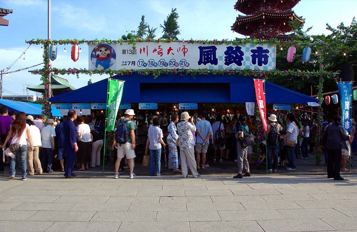 川崎大師風鈴市